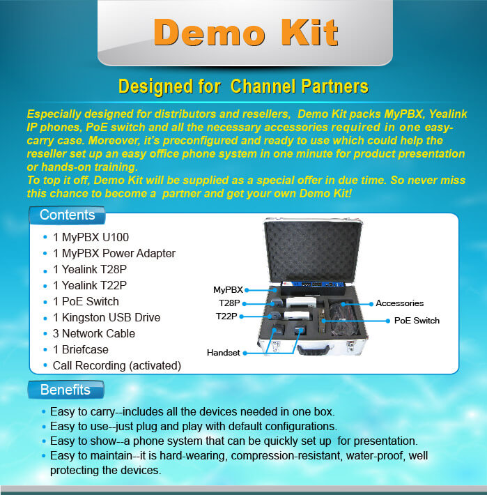 yeastar channel partner demo kit features