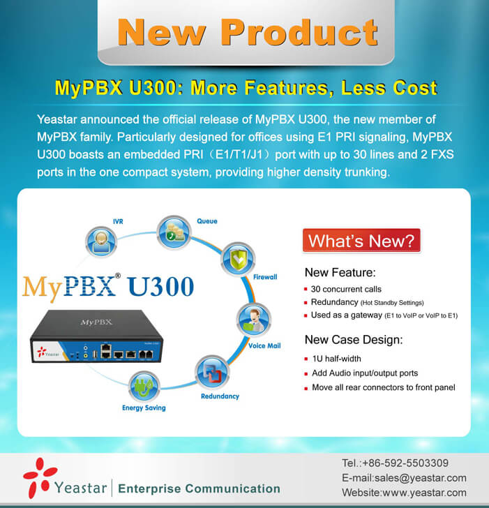 yeastar mypbx u300 features