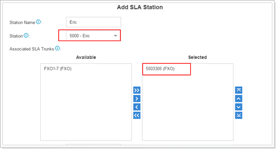 Add SLA Station 1 on Yeastar Cloud and S-Series VoIP PBX
