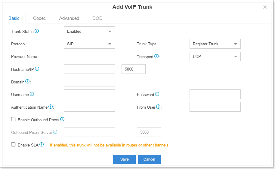 VoIP Trunk