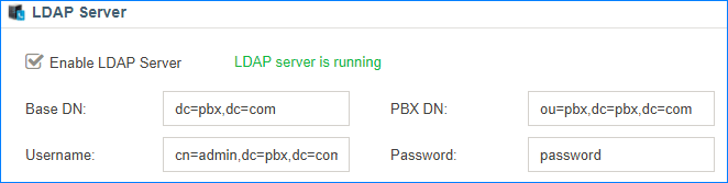 Enable LDAP Server on S-Series VoIP PBX