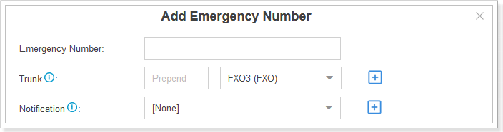 Add Emergency Number- Emergency Call on Yeastar S-Series VoIP PBX