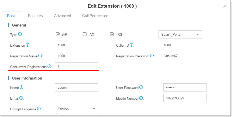 sip forking-extension