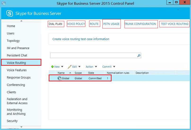 Configure call routing on Microsoft Skype for Business