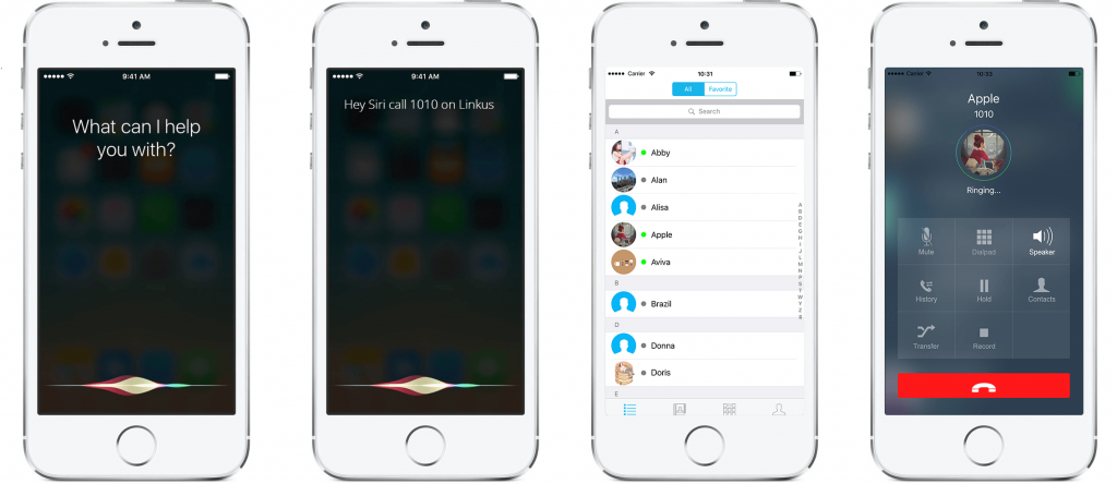 Make a Linkus Call Via Siri
