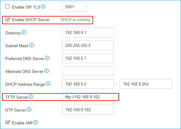 DHCP server