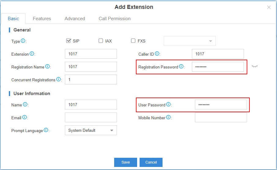 Cloudpbx Extension