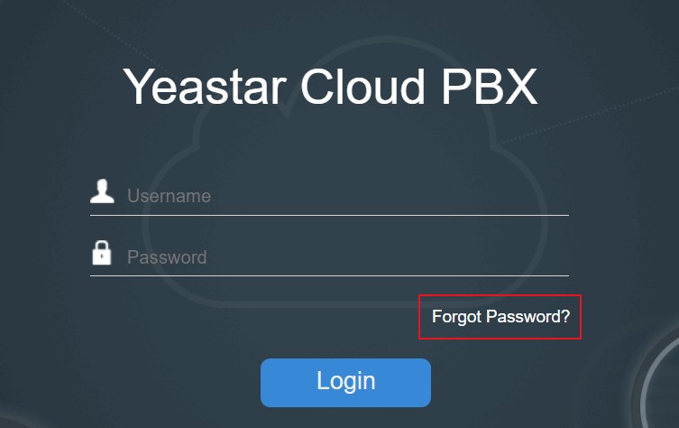 Cloudpbx Password
