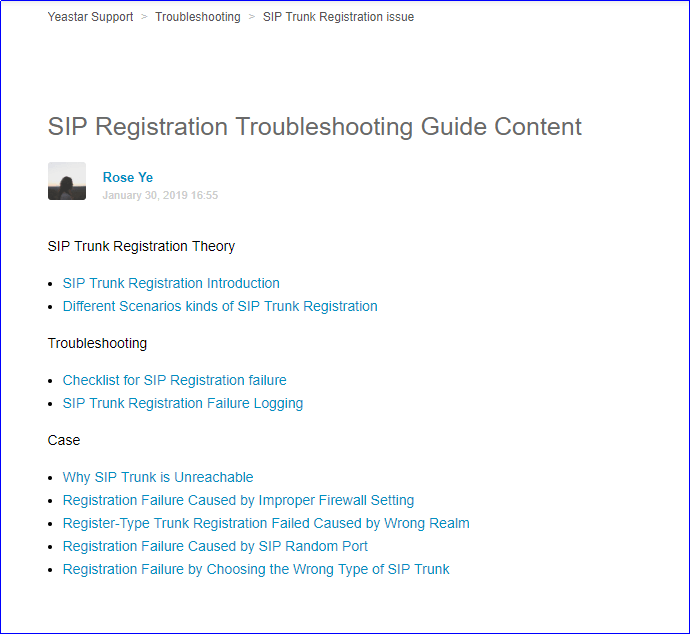 Yeastar SIP Registration Troubleshooting Guide
