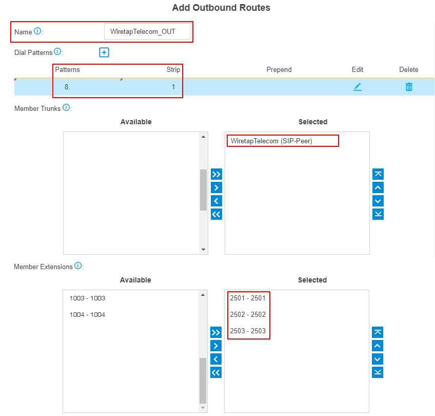 wiretap-add-outbound-route