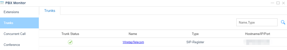 wiretap-trunk-status