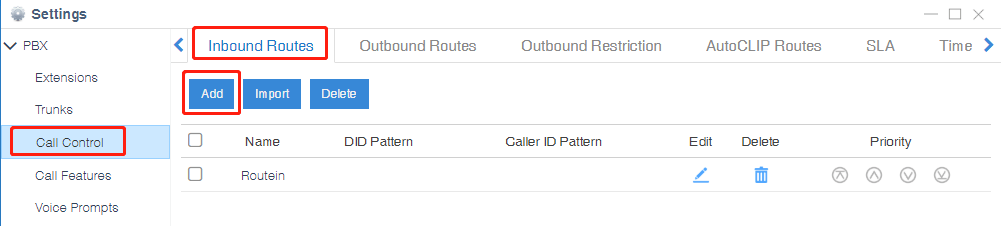 Create Inbound Route-Yeastar Cloud PBX-Template