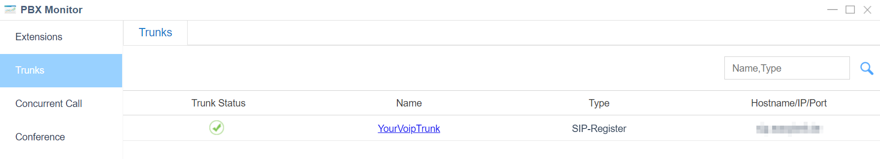 3. Check PBX Status - Yeastar S-Series Register