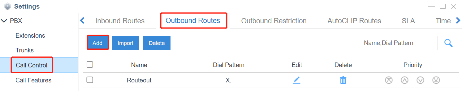 4. Add Outbound - Yeastar Cloud PBX