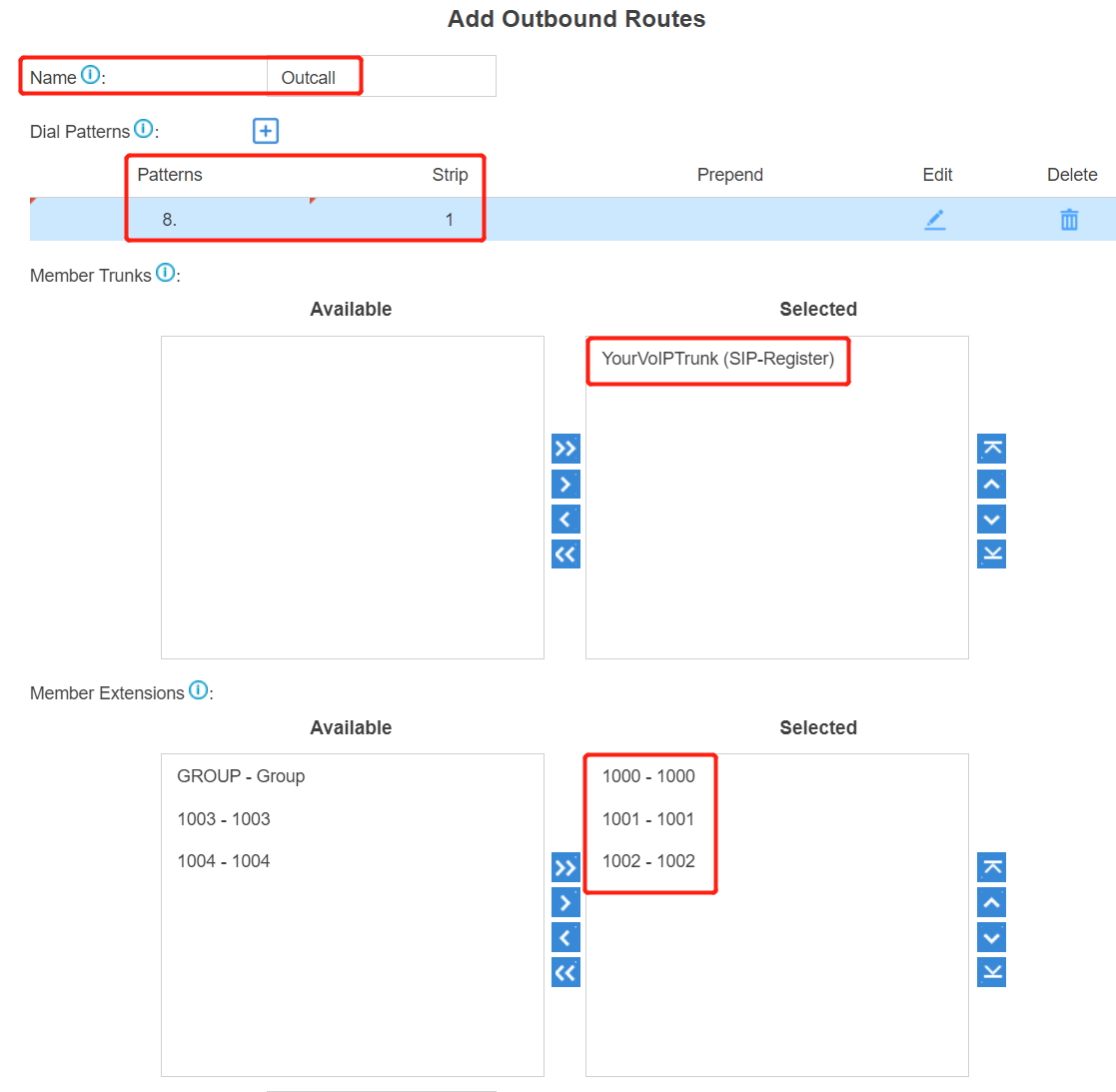 5. Outbound Configuration - Yeastar Cloud PBX Register