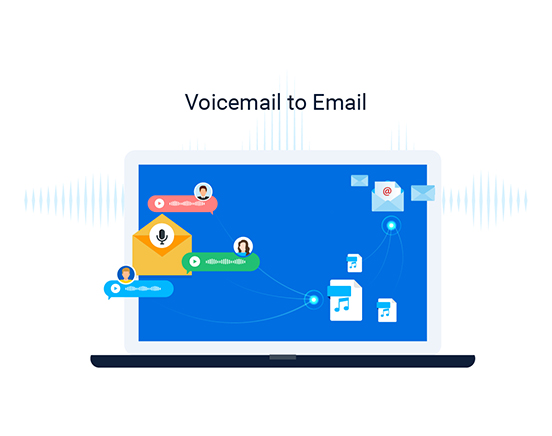 voicemail to email