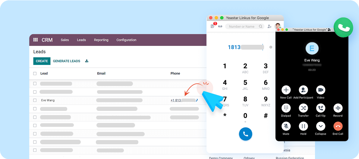 Odoo-telephony-integration-screenshot