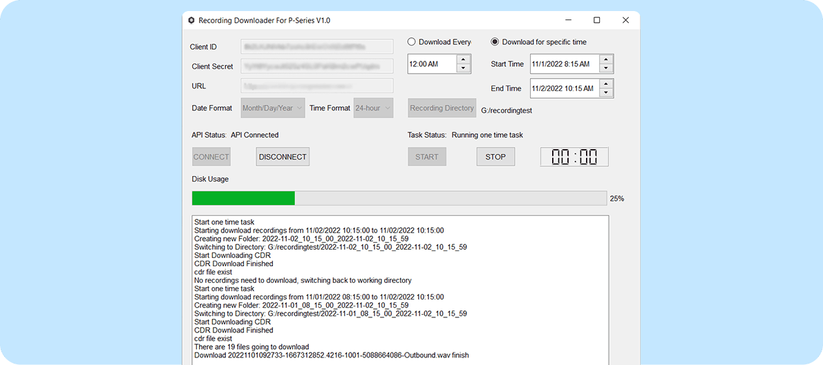 Call Recording Downloader Screenshoot