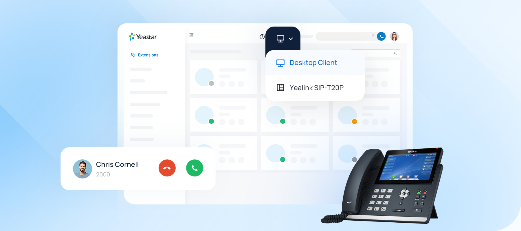 Linkus Desktop Softphone connecting ip phone using CTI feature