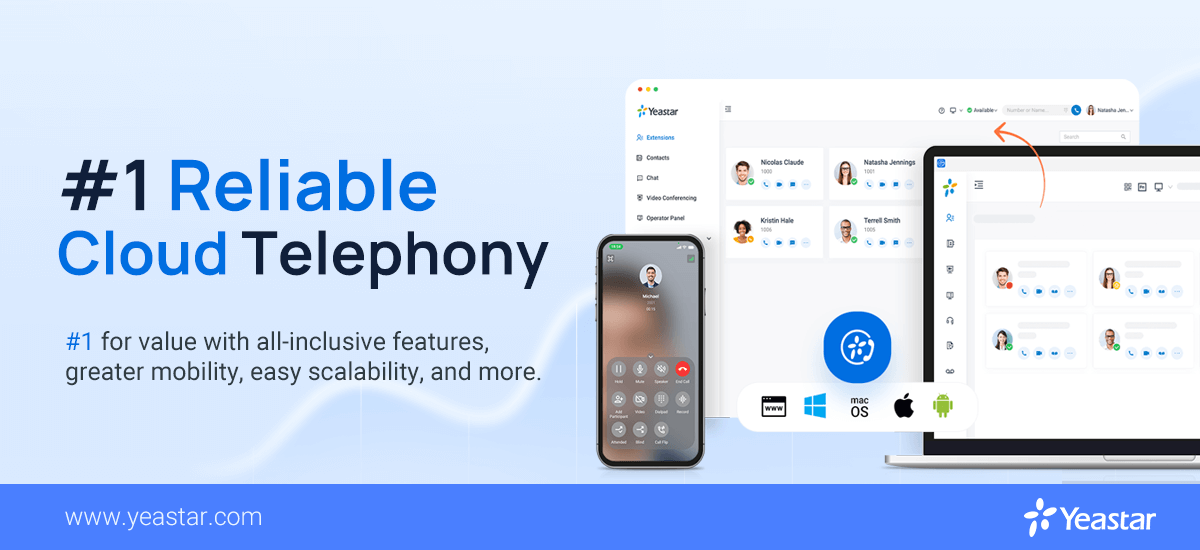 #1 Reliable Cloud Telephony System