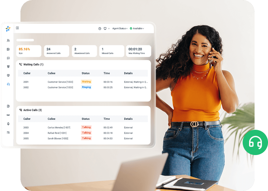 Built-in Call Center for Your Sales & Support