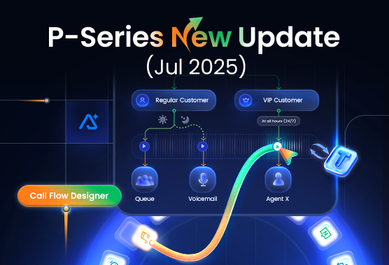 P-Series Update Jul. 2025: Call Flow Designer, Text-to-Speech, Voicemail Transcription, And More