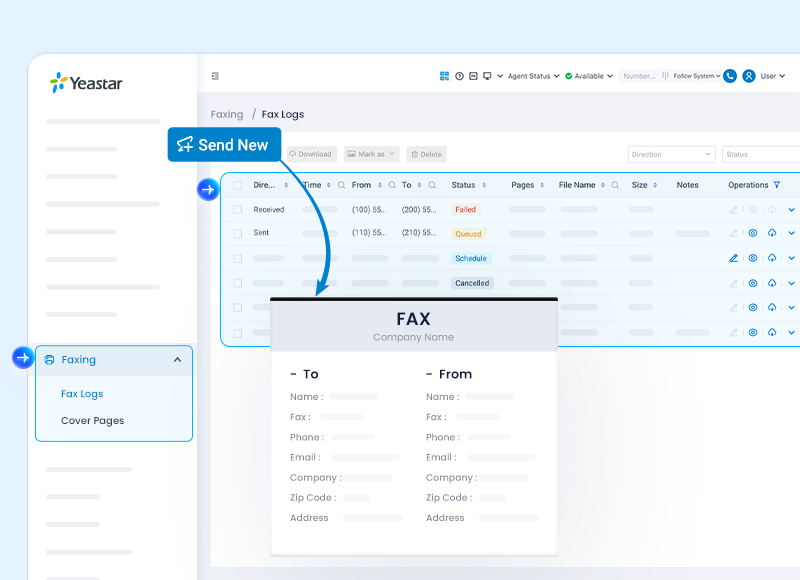 Virtaul-Fax-Dashboard