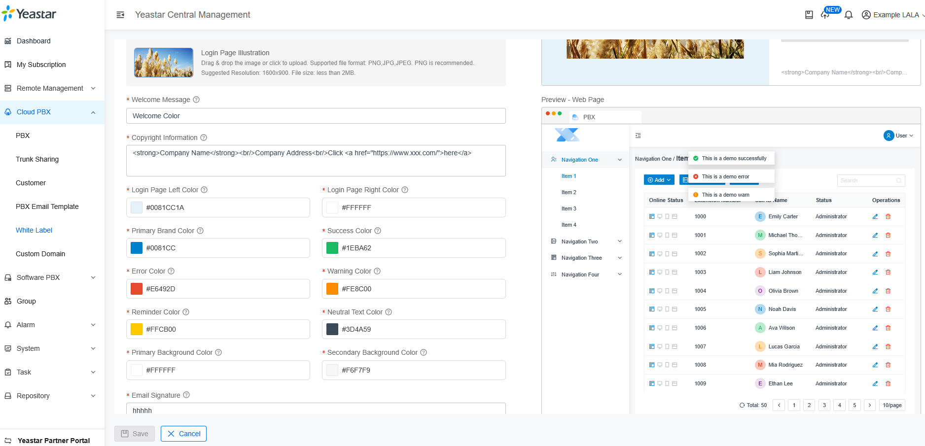 White-label Theme Customization