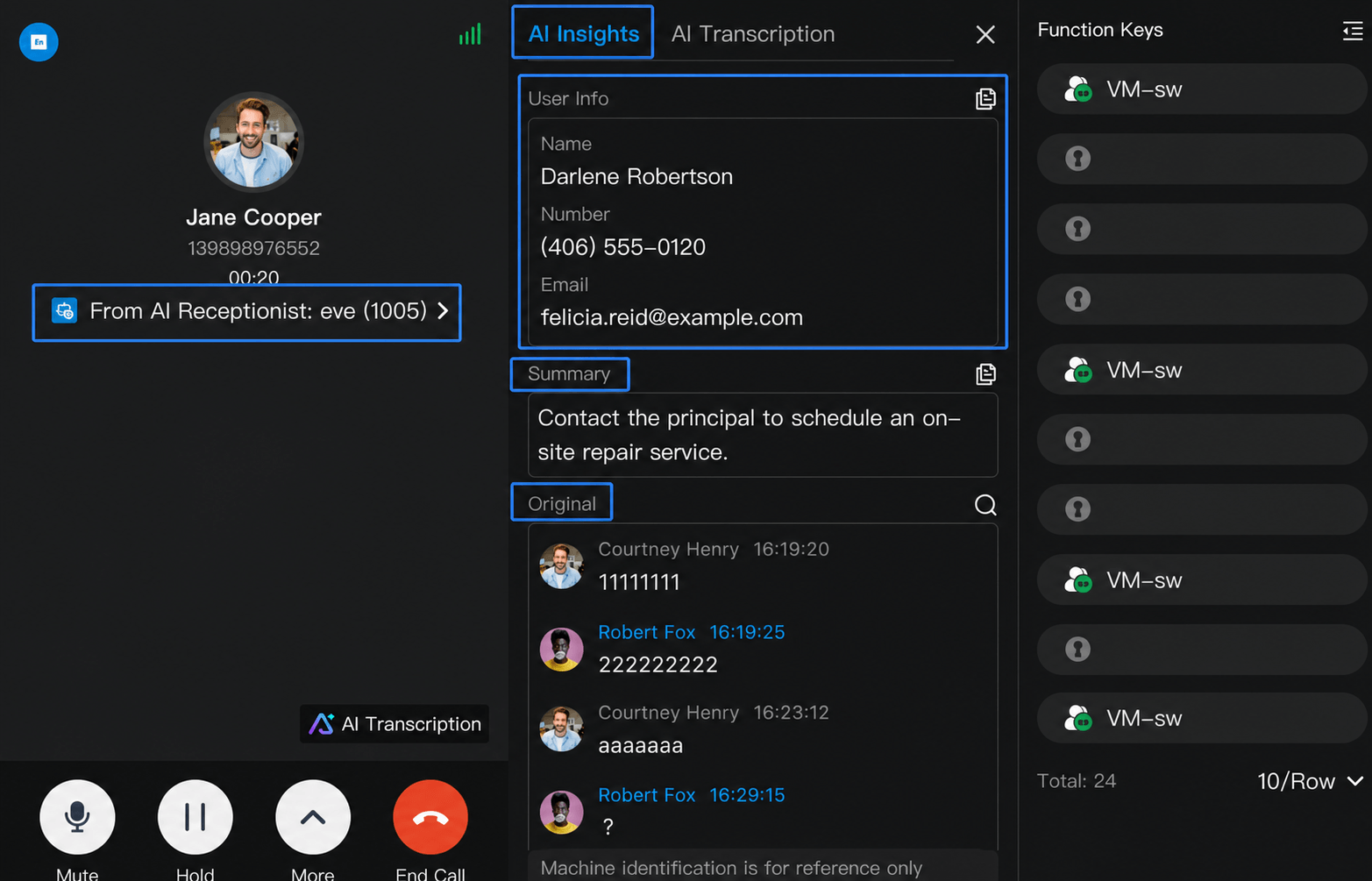 Yeastar-AI-Receptionist-Support-Contextual-Handoff