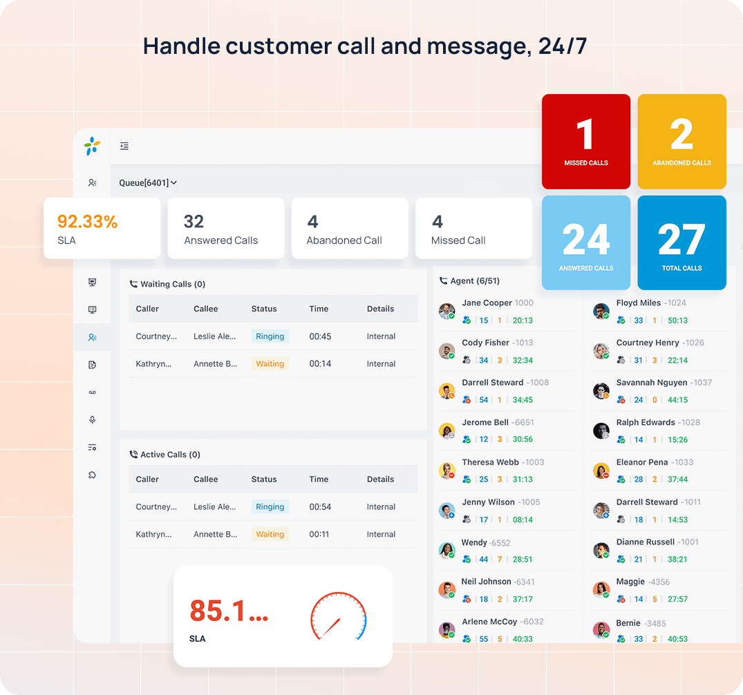 Built-in Contact Center