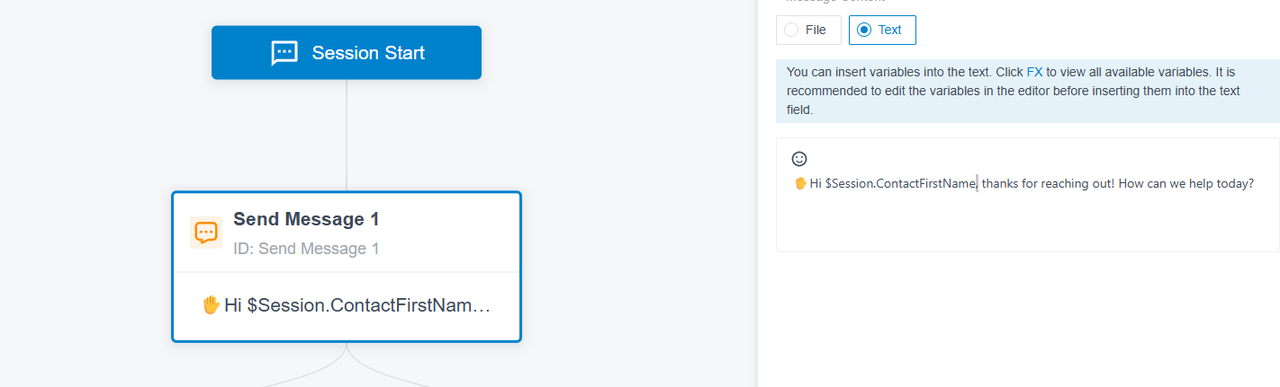 Message Automation 1 Welcome Message for New Chats
